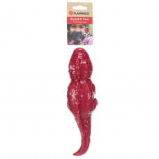 Flamingo Iguana Dog Toy 26cm - gumená jašterica na psie maškrty, s pískadlom - Bordová Flamingo Iguana Dog Toy 26cm - gumená jašterica na psie maškrty, s pískadlom - Bordová