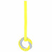 Flamingo Glowa Tug Rope Ring - ťahák so zapleteným psím prsteňom, žiariaci v tme, žltá a modrá - S Flamingo Glowa Tug Rope Ring - ťahák so zapleteným psím prsteňom, žiariaci v tme, žltá a modrá - S