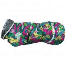 Toppa Pomppa for Harness Trail - veľmi teplá zimná bunda pre psov, s otvorom na postroj, viacfarebné listy - 34