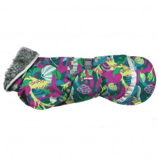 Perus Pomppa for Harness Trail - zimná bunda pre psov, s otvorom na traky, viacfarebné listy - 56