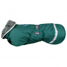 Perus Pomppa for Harness Forest - zimná bunda pre psa, s otvorom na postroj, zelená - 48