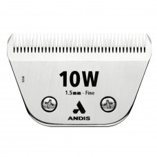 Andis Ceramic EDGE 10W Fine Wide Blade - široká, keramická čepeľ na zaklapávacie holiace strojčeky, chrómovaná oceľ - 1,5 mm