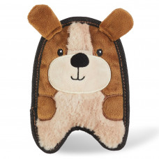 Outward Hound Durablez Puppy 16cm - pískacia hračka pre psa, bez výplne, hnedý psík