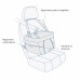 Kurgo Heather Booster Seat - sedačka pre psa do auta