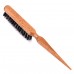 Blovi Wood Brush 22,5 cm - plochá, úzka kefa vyrobená z prírodných štetín a nylonu na krepatenie a rozčesanie vlasov
