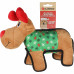 Flamingo Christmas Quilty Reindeer - vianočná hračka pre psíka, plyšový sobík s pískadlom, hnedá