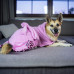 Max&Molly Dog Župan Leopard Pink - župan pre psa, mäkký a savý, leopardí vzor - M