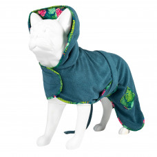 Max&Molly Dog Župan Tropical - župan pre psa, mäkký a savý, tropický vzor - M