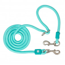 Max&Molly Rope Leash Matrix 2.0 200cm Turquoise - odnímateľné povrazové vodítko na psa, tyrkysové - S