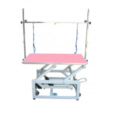 Blovi Magnum - profesionálny, veľký upravovací stôl s elektrickým zdvihom, 120x65cm - ružový