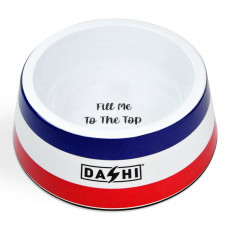 Dashi Stripes Red & Blue Bowl - Melamínová miska pre psov a mačky - S