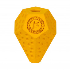 Kiwi Walker Let's Play Diaball - Geometric Treat Toy pre stredného psa - oranžová