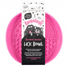 Bugalugs Lick Bowl for Dogs & Cats - miska na lízanie pre psov a mačky, 4 typy výstupkov - ružová