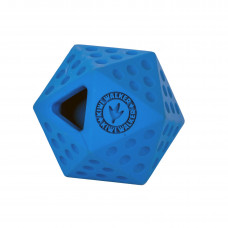 Kiwi Walker Let's Play Icosaball – geometrická hračka pre stredného psa – modrá