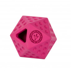 Kiwi Walker Let's Play Icosaball – geometrická hračka pre stredného psa – ružová