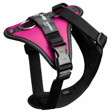 Julius-K9 IDC Longwalk Light Harness Pink - ľahký trekingový postroj pre psov, s vreckom na GPS, ružový - XXL