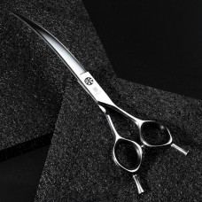 Jargem 3D Ultra zakrivené tenké nožnice 7,5" - ultra zakrivené nožnice na úpravu, tenké čepele