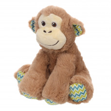 Flamingo Drala Sitting Monkey Brown 19cm - plyšová opica pre psa, s pískadlom, hnedá Flamingo Drala Sitting Monkey Brown 19cm - plyšová opica pre psa, s pískadlom, hnedá