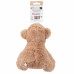 Flamingo Drala Sitting Monkey Brown 19cm - plyšová opica pre psa, s pískadlom, hnedá