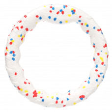 Flamingo Kona E-TPU Ring 23cm - penový prsteň pre psa, ľahký, plávajúci, biely