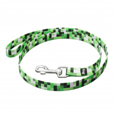 Julius-K9 MoreColor Basic Leash Pixelfield 120cm - vodítko pre psa, páska, zelené pixely