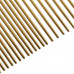 So Posh Metal Comb Grande 19cm - kovový hrebeň na starostlivosť, zlatý, zmiešané ihly 50/50