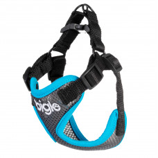 Biglo Air Flow Turquoise - ľahký, vzdušný a beztlakový postroj pre psa, tyrkysový - S
