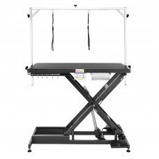 Blovi Callisto Pro - stôl so zdvihákom a elektrickou zásuvkou a poličkou na príslušenstvo, vrchná doska 125 cm x 65 cm - antracit