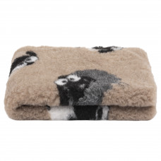 Blovi DryBed A+ - protišmykový pelech, pelech pre domáce zvieratá, béžový s ovečkami - 75x50cm