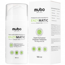 Mubo EnzyMatic zubná pasta 100ml - profesionálna enzymatická zubná pasta pre psov a mačky s čistiacim prostriedkom