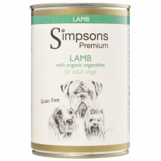 Simpsons Premium Lamb Casserole - mokré krmivo pre psov, jahňacie kastról - 6x 400g