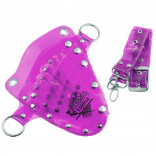 Priehľadné puzdro na náradie P&W - puzdro na nožnice a príslušenstvo na úpravu srsti - fialové