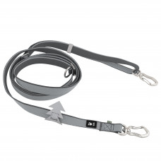 Vodítko pre psa Hurtta Multilong Leash II Blackberry - odnímateľné vodítko pre psa - sivé