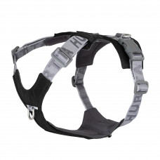 Postroj Hurtta Rover Harness Raven - nastaviteľný postroj pre stredné a veľké psy, čierny - 45-60