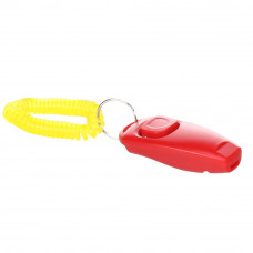 Flamingo Dog Training Clicker 2v1 - kliker pre psov s píšťalkou - červený Flamingo Dog Training Clicker 2v1 - kliker pre psov s píšťalkou - červený