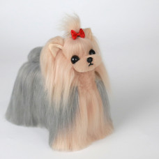 Pán Jiang Yorkshire Celotelové Vlasy - Náhradné Vlasy pre Malú Modelovú Figurínu pre Psa, Yorkshire