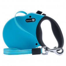 Alcott/Duncun Adventure Retractable Leash Blue - reflexné navíjacie vodítko pre psa, modré - S