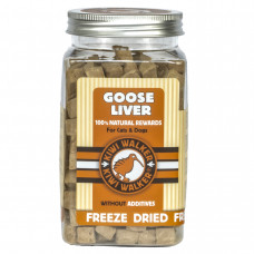 Kiwi Walker mrazom sušené husacie pečienky 120g - 100% husacia pečeň, lyofilizované, prírodné maškrty pre psov a mačky