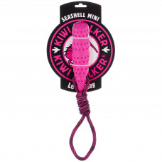 Kiwi Walker plávajúca hračka pre psov s mušľou Mini - malá TPR plávajúca hračka pre psov s mušľou - ružová