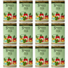 Simpsonovci Premium Festive Dinner - mokré krmivo pre psov, slávnostné jedlo s moriakom, kačicou a husacou - 12x 400g
