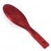 Blovi Red Wood Pin Brush - veľká, mäkká, drevená kefa s 17 mm kovovým kolíkom, pre Yorkie, Maltese, Shih-tzu