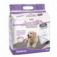 Record AssorbiPiu Carbone Puppy Pads 60x60cm - podložky, savé podložky s aktívnym uhlím - 10 ks. Record AssorbiPiu Carbone Puppy Pads 60x60cm - podložky, savé podložky s aktívnym uhlím - 10 ks.