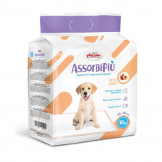 Record AssorbiPiu Fresh Fruits Puppy Pads 60x90cm - vložky na výcvik šteniat na toaletu, s fixačnými náplasťami, ovocná vôňa - 10 ks.