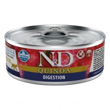 Farmina ND Quinoa Cat Digestion 80g - bezobilné krmivo pre dospelé mačky podporujúce tráviaci systém, s jahňacinou a quinoa