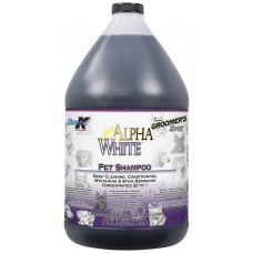 Double K Alpha White Shampoo - bieliaci šampón pre biele psy, mačky, kone, koncentrát 1:32 - 3,8L