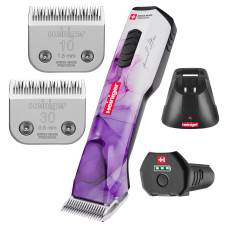 Zastrihávač vlasov Heiniger Opal Special Edition - profesionálny, dvojrýchlostný, tichý akumulátorový zastrihávač s bezkefovým motorom, sadou čepelí - jedna batéria