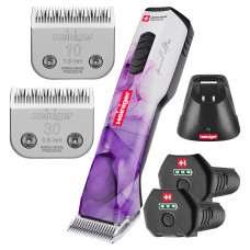 Zastrihávač vlasov Heiniger Opal Special Edition - profesionálny, dvojrýchlostný, tichý akumulátorový strojček s bezkefovým motorom, sada čepelí - dve batérie