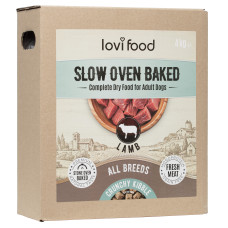 Lovi Food Slow Oven Baked Lamb - monoproteínové, pečené krmivo pre psov s jahňacím mäsom - 4 kg