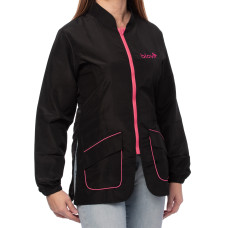 Blovi Athena blúzka s dlhým rukávom ružová - Dámska blúzka s dlhým rukávom, čierna s ružovými detailmi - 3XL