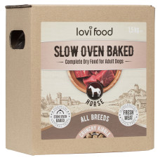 Lovi Food Slow Oven Baked Horse - monoproteínové pečené krmivo pre psov s konským mäsom - 1,5 kg